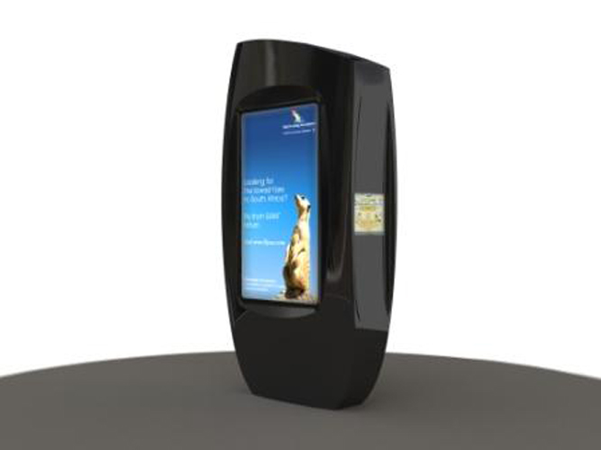 Plasma TV enclosure made from reinforced glass fibre